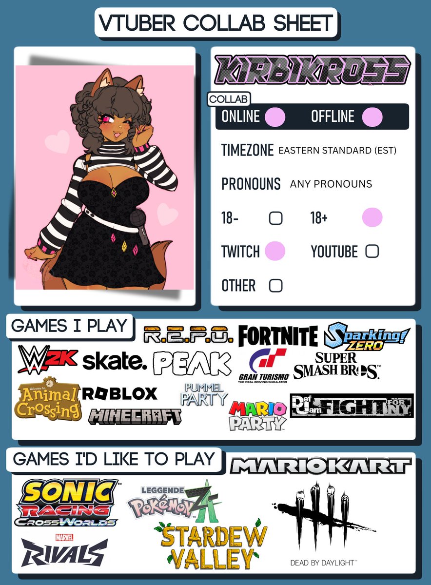 networkksk's tweet photo. HERE IS MY OFFICIAL COLLAB SHEET!!!

Ive been wanting to collab with more people and see more faces, Ive been so busy I need to broaden my outlook!!

If you ever want to collab just lmk, I will be planning more events in the future so be on the lookout.

If you would like to collab give me a follow!!!

Art by @kore_eon 

#newvtuber #vtuberen #ENVTuber #collab