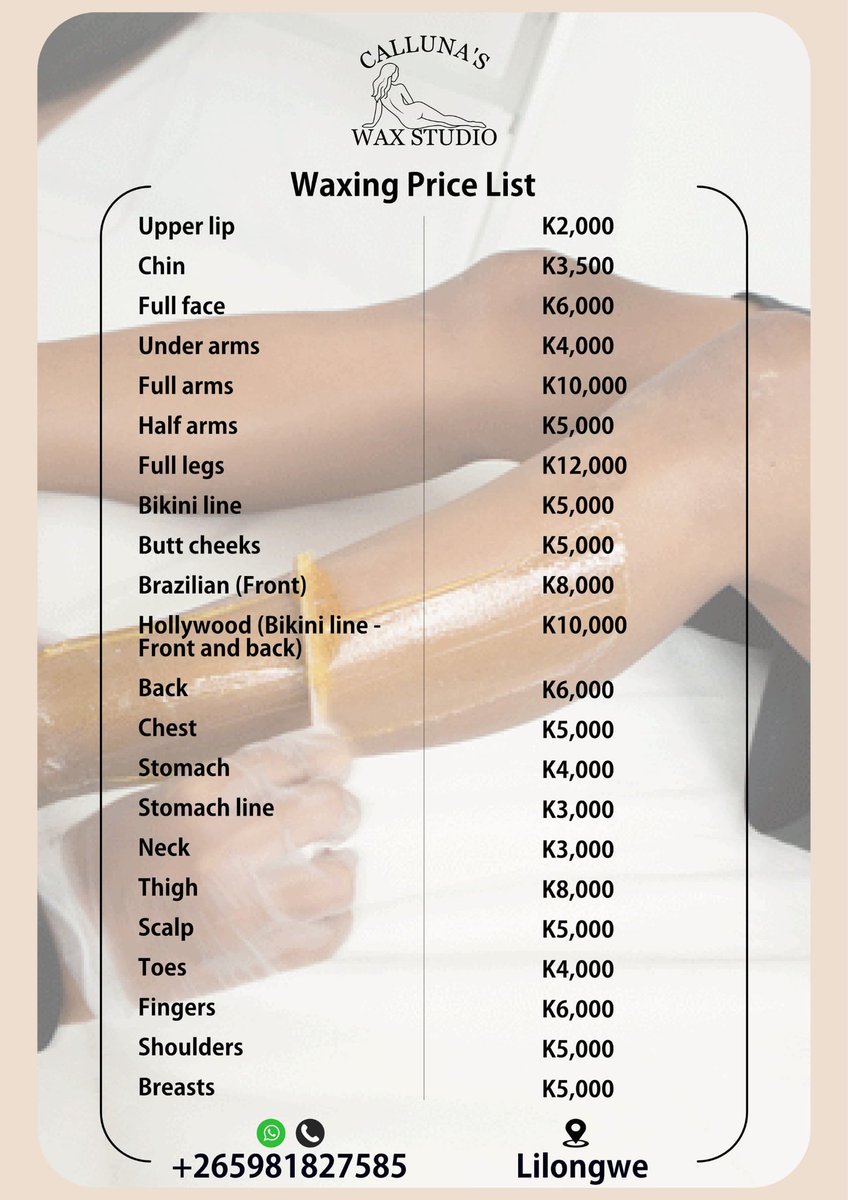 WaMwayi ndani ndimupange waxing pamitengo iyiyi isanakwere?? Chabwino ndiluze ineyo man😭🙌🔥 muwine inuyo my amazing customers!!
Retweet good people ❤️