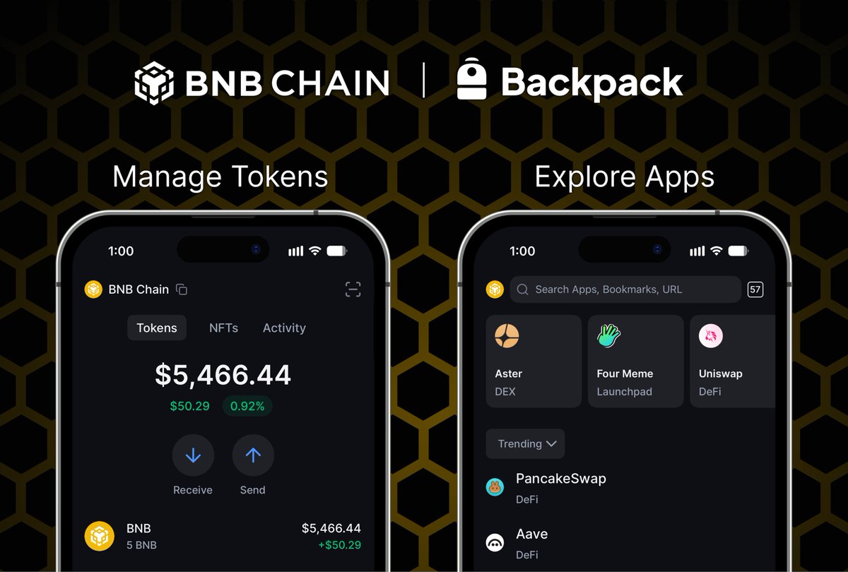BNB Chain is now live on Backpack Wallet 🎒

Which network should we add next? 👇