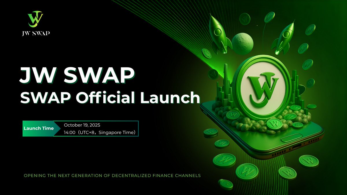 JWSWAP's tweet image. 🌍 JW SWAP Beta Airdrop Now Live!
Join our zero-cost airdrop —
merge NFTs, level up, and unlock even more rewards! 🚀

🎉 To celebrate our grand launch, every new user will receive 30 tokens upon registration!
Start your on-chain wealth journey with zero barriers. 💎

📅 Start…
