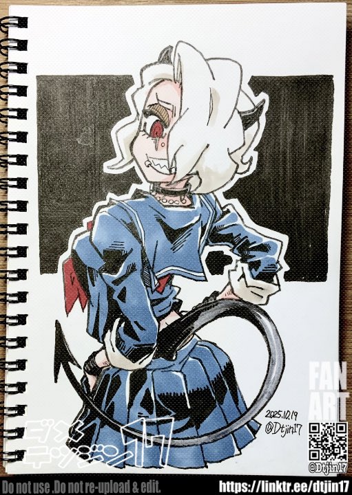 セーラーズドさん②
#おきらくがき #Helltaker #fanart