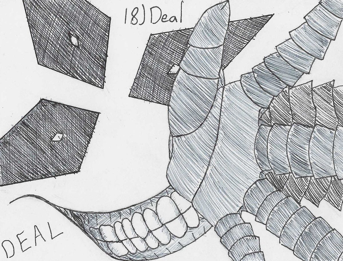 Salazingray's tweet photo. Day 18: Deal
...
#Inktober #Inktober2025 https://t.co/0ldIs2unbF
