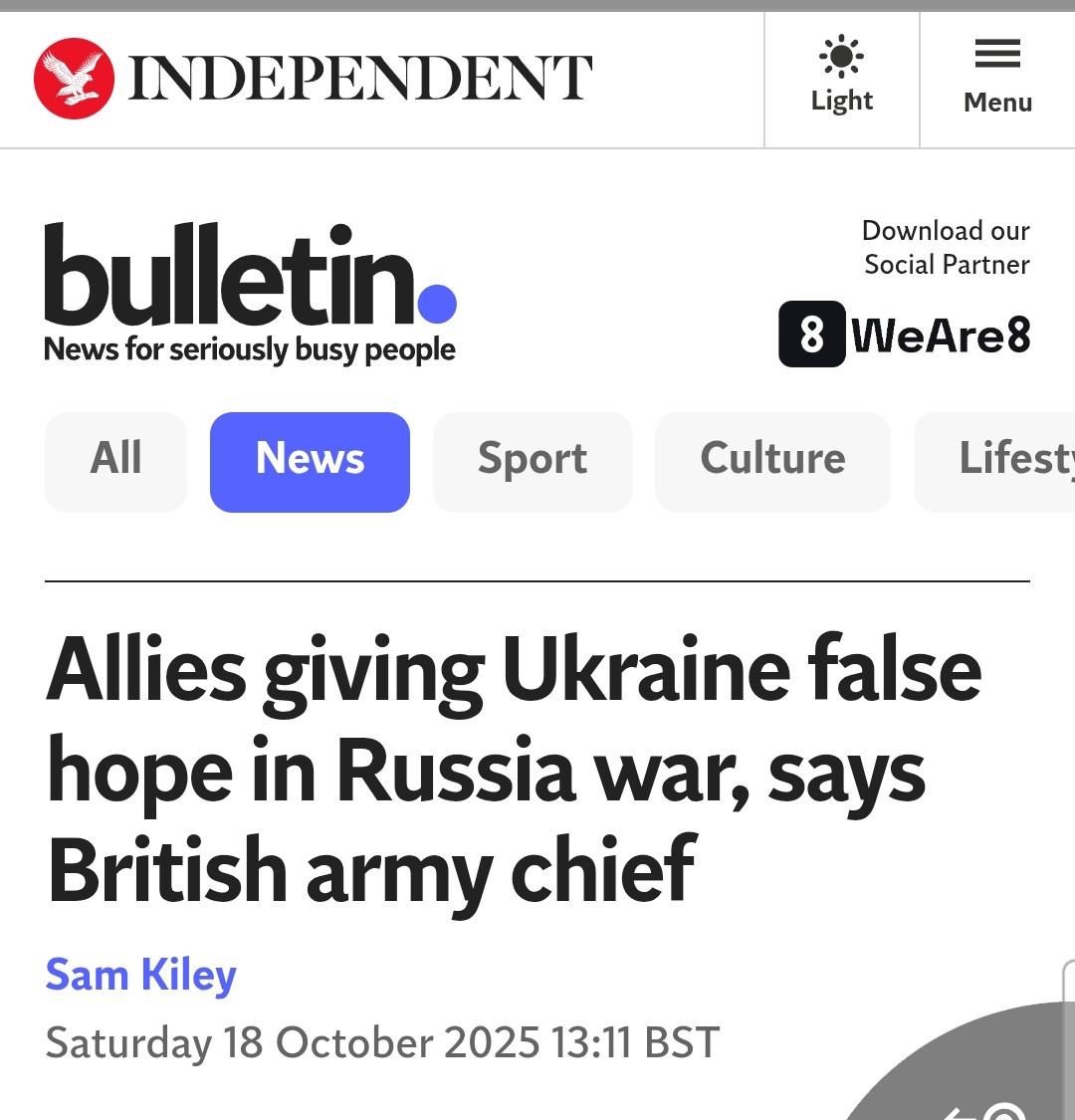 What was “Russian propaganda” yesterday is now acknowledged reality. It can no longer be hidden: Russia is winning, and the West is giving false hope to Zelensky, bleeding Ukraine white.
The politicians and journalists who pretended to be “pro-Ukrainian” and lied for years about