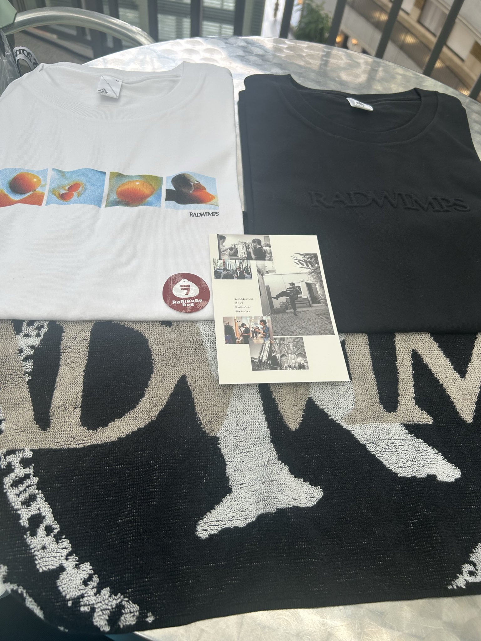 RADWIMPS Tシャツ　ポストカード　未開封 RADWIMPS Tシャツ ポストカード 未開封 WIMPS NOT DEAD Tシャツ