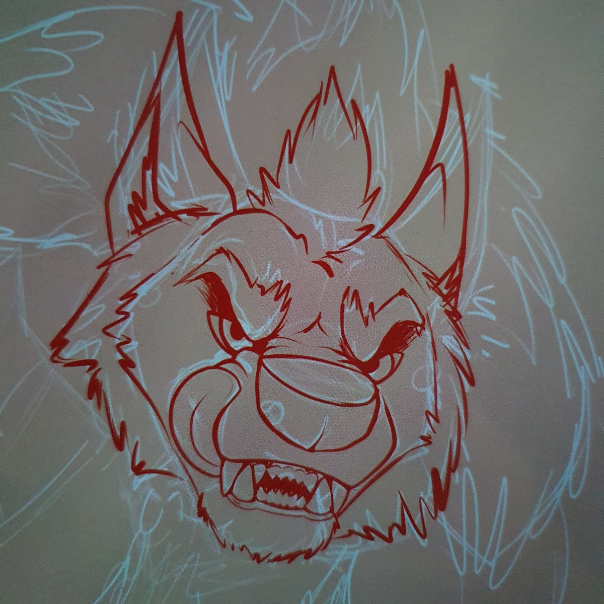 Maxx_Chee's tweet image. What better way to celebrate my hands being able to hold a stylus for the first time in months that werewolf-ifying my boy King
#WIP