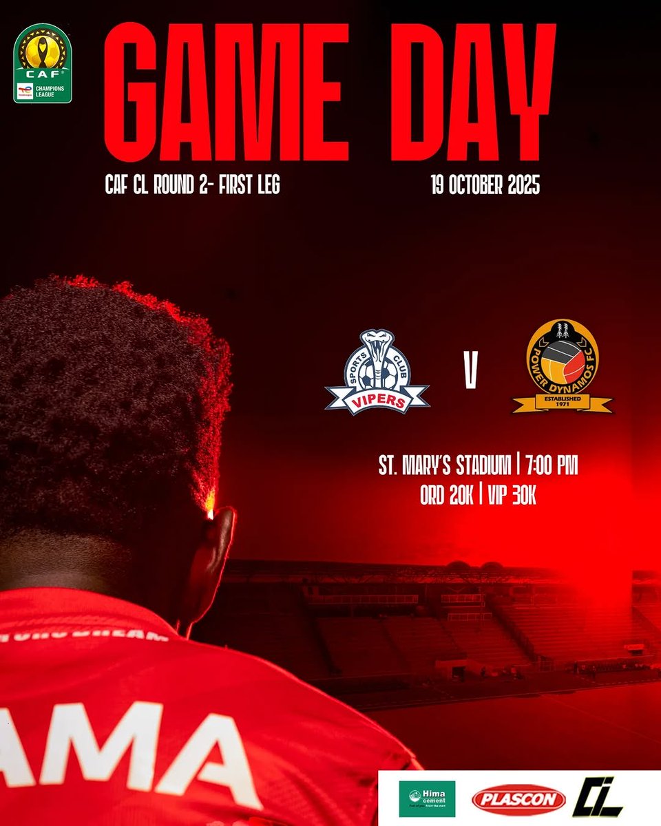 VipersSCMyClub's tweet photo. 𝙁𝙤𝙘𝙪𝙨, 𝙁𝙞𝙧𝙚, 𝙖𝙣𝙙 𝙁𝙖𝙞𝙩𝙝... 💪🏿

As the floodlights beam down on a busy night and the chants echo across Kitende and its suburbs, one thing that will be a given for all Venoms partisan followers and fans – Vipers will fight for every inch. ✊🏿

#VenomsUpdates https://t.co/5a9Bug5nyB