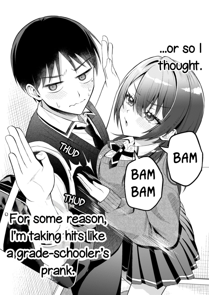 Player1_Please's tweet image. A tom↑boy↓ high school girl who acts way too much like a 4th grade boy — it’s hilarious (1/7)
Eng ver, please support the artist if you like their works, thank you✨💝