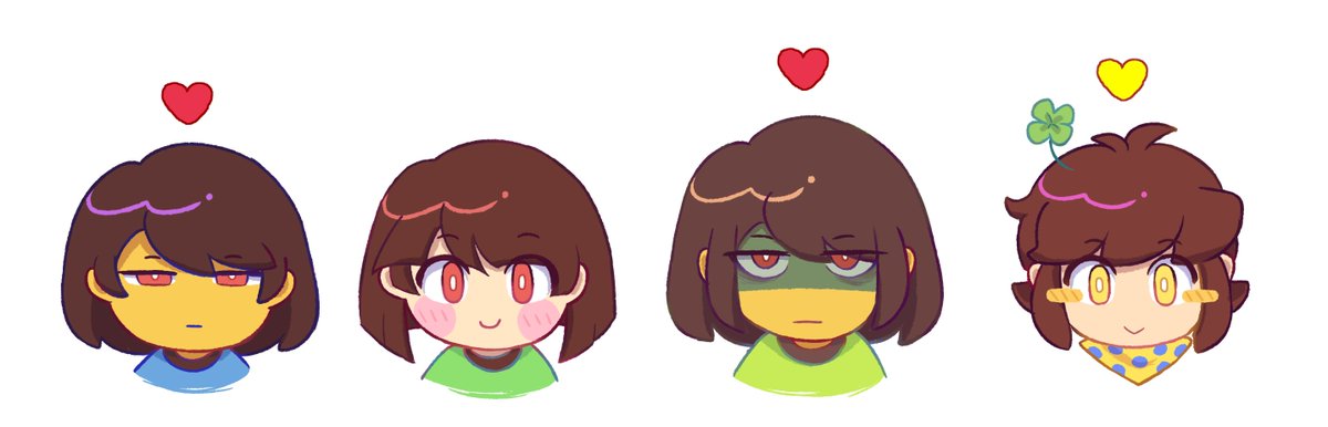 hoomans but their eyes' colors are the souls'

#Undertale #DELTARUNE #UndertaleYellow