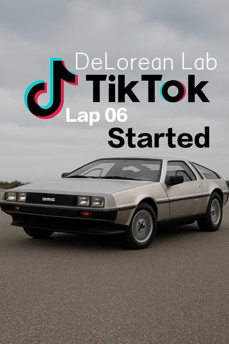Lap 6 is LIVE! 

TikTok, you’re running OUTATIME! ⏰
We’re closing in on the finish line of the @DeLoreanLabs Airdrop Race hosted by <a href="/Galxe/">Galxe</a> 🏁⚡
✅ Complete all Lap 6 quests to keep earning $DMC
⚠️ Reminder: If you’ve already cashed out, you won’t earn $DMC this lap! Stay in the