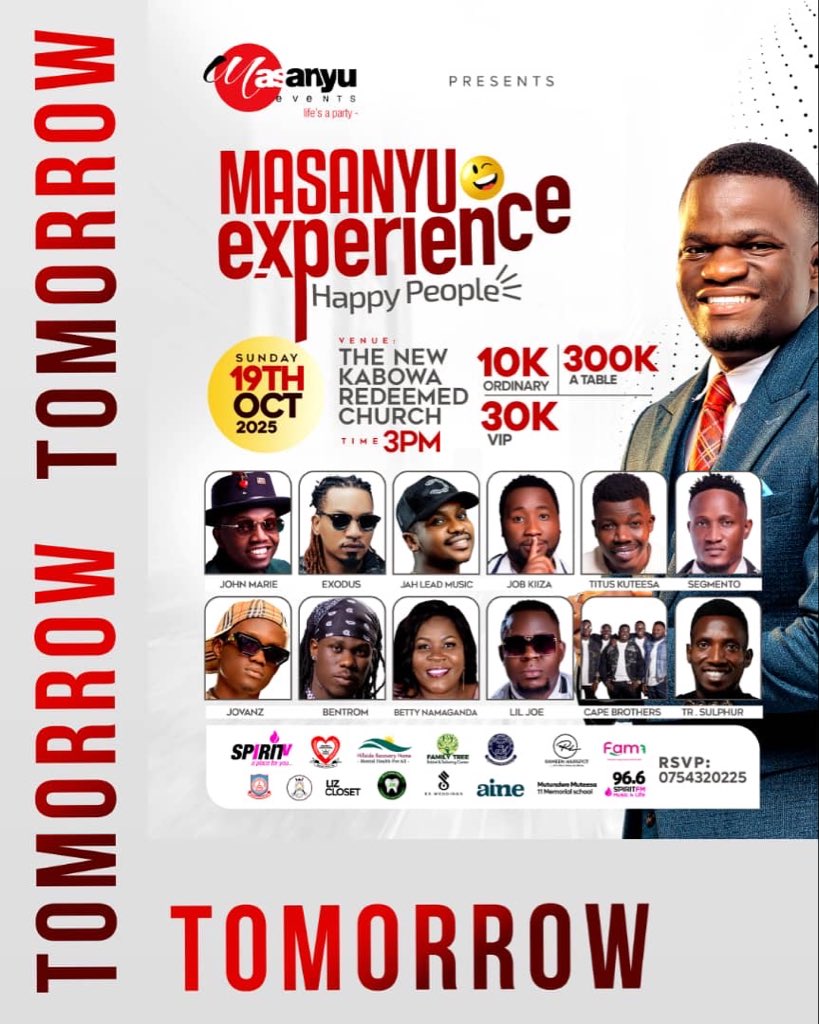 SPIRIT TV (@spirittvug) on Twitter photo Happiest birthday to the most craziest person in our family <a href="/SimonKato4/">Masanyu Simon ug</a>😁, wishing you more blessed years of serving Jesus. 
Today it’s #MasanyuExperience and all roads lead to The New Kabowa Redeemed Church. Happiest birthday to the most craziest person in our family <a href="/SimonKato4/">Masanyu Simon ug</a>😁, wishing you more blessed years of serving Jesus. 
Today it’s #MasanyuExperience and all roads lead to The New Kabowa Redeemed Church.