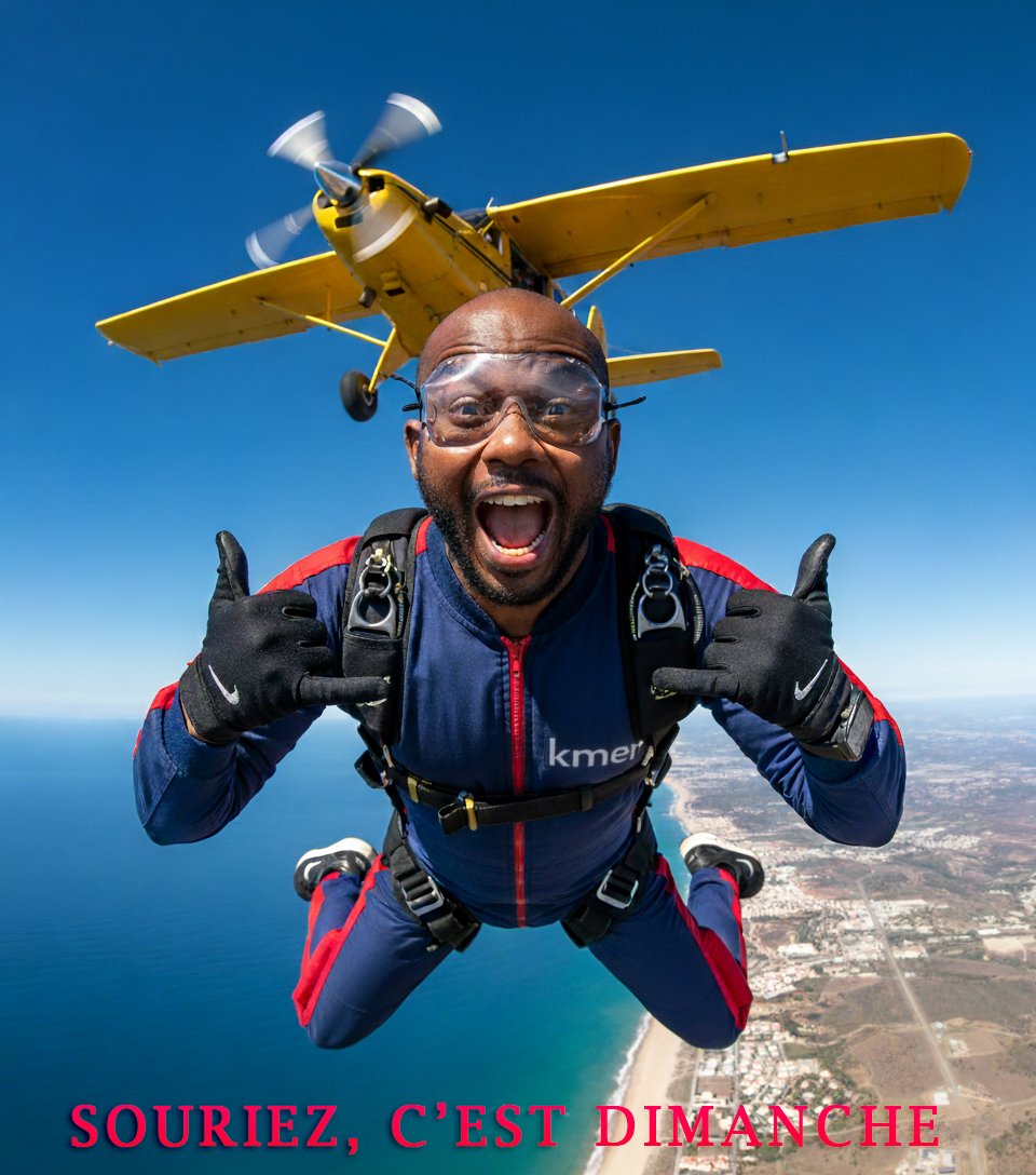 ☀️ Souriez, c’est dimanche !
Le jour parfait pour recharger les batteries, partager de bonnes ondes et se rappeler que le bonheur commence souvent par un simple sourire.

#SouriezSansCesse
#TiersMondisteJeSuis