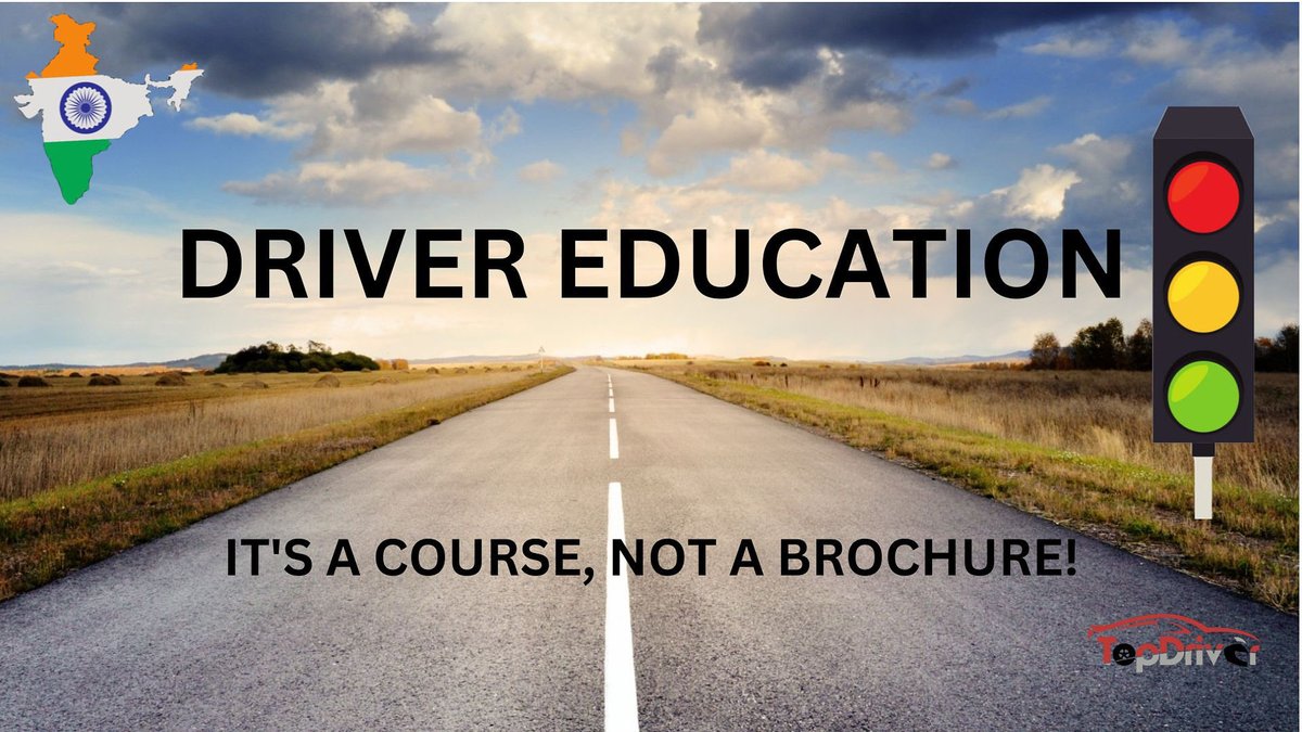 I have a dream 💭 
Imagine if all Indian drivers went through a compulsory 3- hour Driver Education course.

Just imagine how different our roads will become. 
Honking will reduce, high beams will reduce, random lane cutting will reduce, tailgating will reduce, stress will