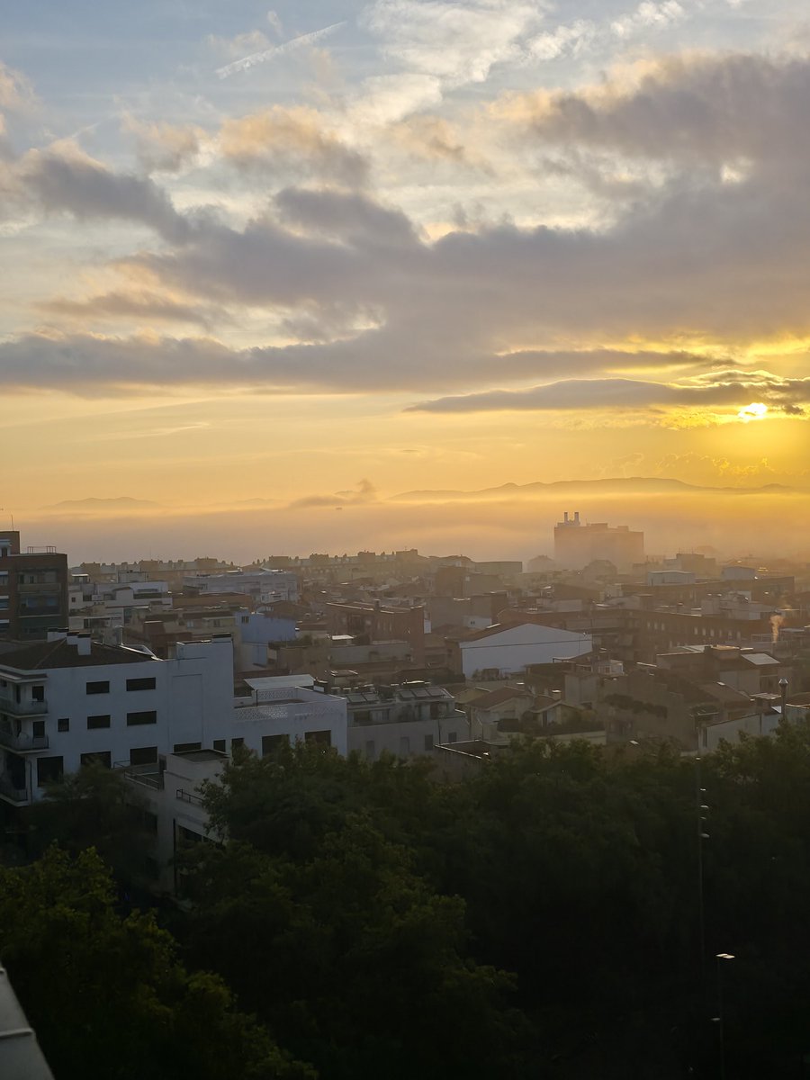 El dia s'aixeca amb boira