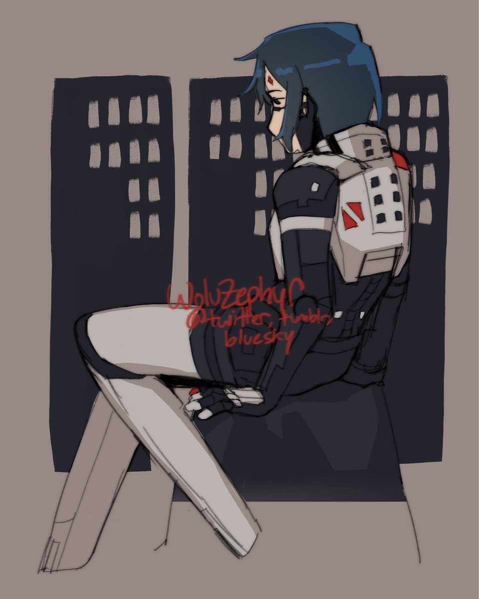 WolvZephyr's tweet image. Quiet moment to yourself #SIGNALIS #signalisfanart