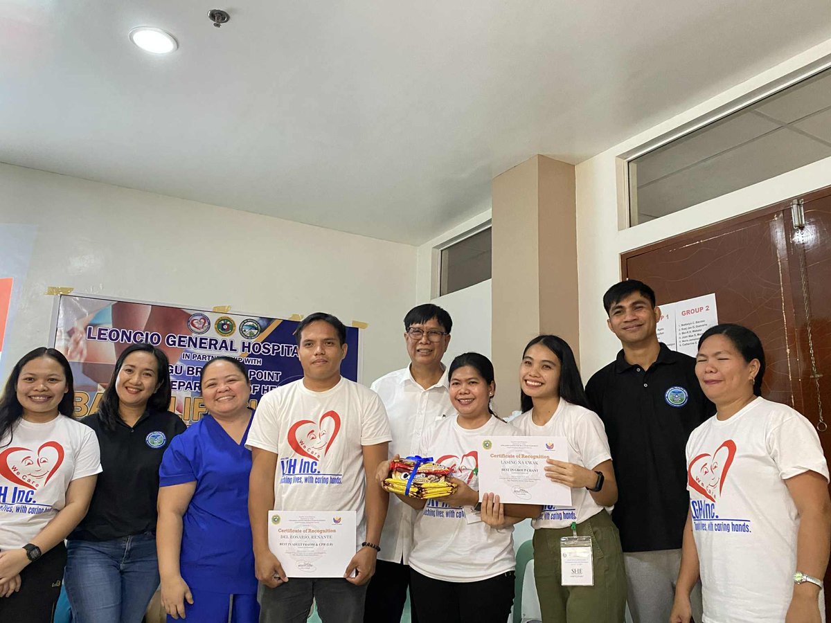 JepPalawan92339's tweet photo. Thank You! 
Leoncio General Hospital sa Tiwala.

Basic Life Support and Standard First Aid Training Leoncio General Hospital Staff.

#CourseDirector #BLSandSFATraining 
#fypシ #fypviraltwitter https://t.co/Vt4FjFxYbJ