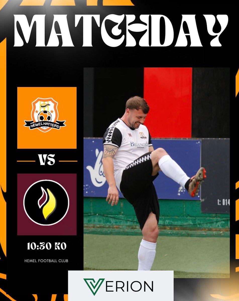 MATCHDAY!

🆚 @brewsterplumbing.fc 
🏆 League Fixture 
🏟️ Hemel FC 
⏱️ KO 10:30
 
#COYH