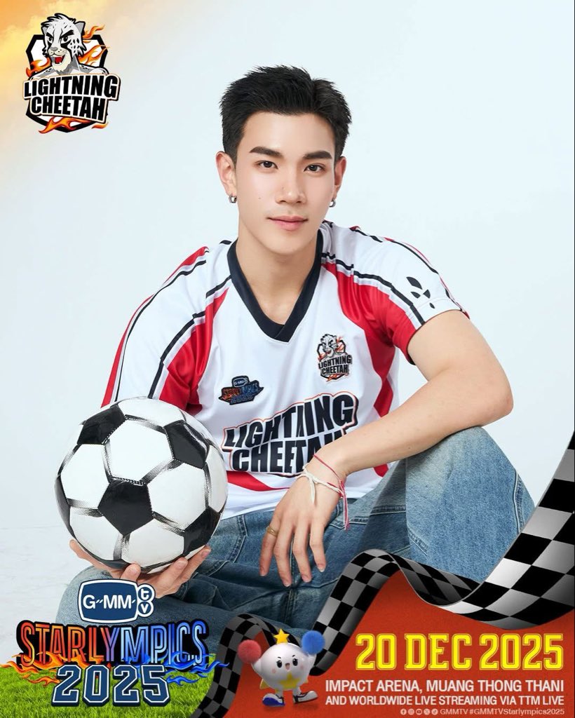FourthOfficiall's tweet image. รอเป็นกำลังใจให้พี่นักฟุตบอล Lightning Cheetah แล้วค้าบ🫶🏻✌🏻 @tawattannn 

#GMMTVStarlympics2025 
#Fourthnattawat #โฟร์ทณัฐวรรธน์