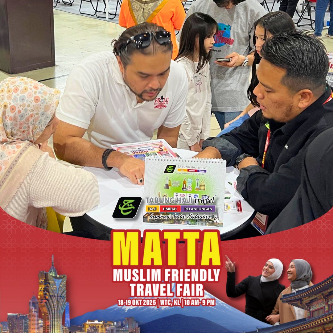 🛍️ Betul2 berbaloi DISKAUN dari Tabung Haji Travel. HADIAH pun dapat!! 🎁
#mattamuslimfriendlytravelfair #umrah #Tours