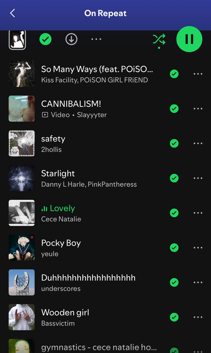 son bi aydir ayni on repeat