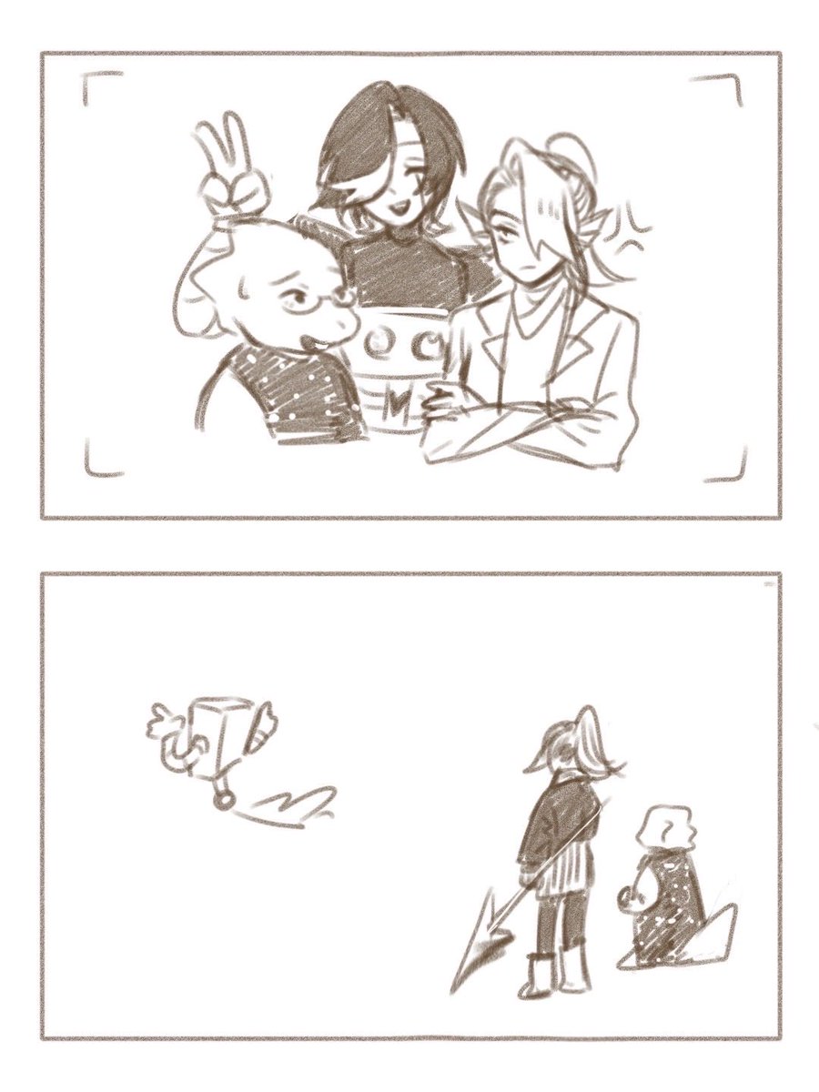 why_8122's tweet image. #undertaleFanart #mettaton #undyne #alphys