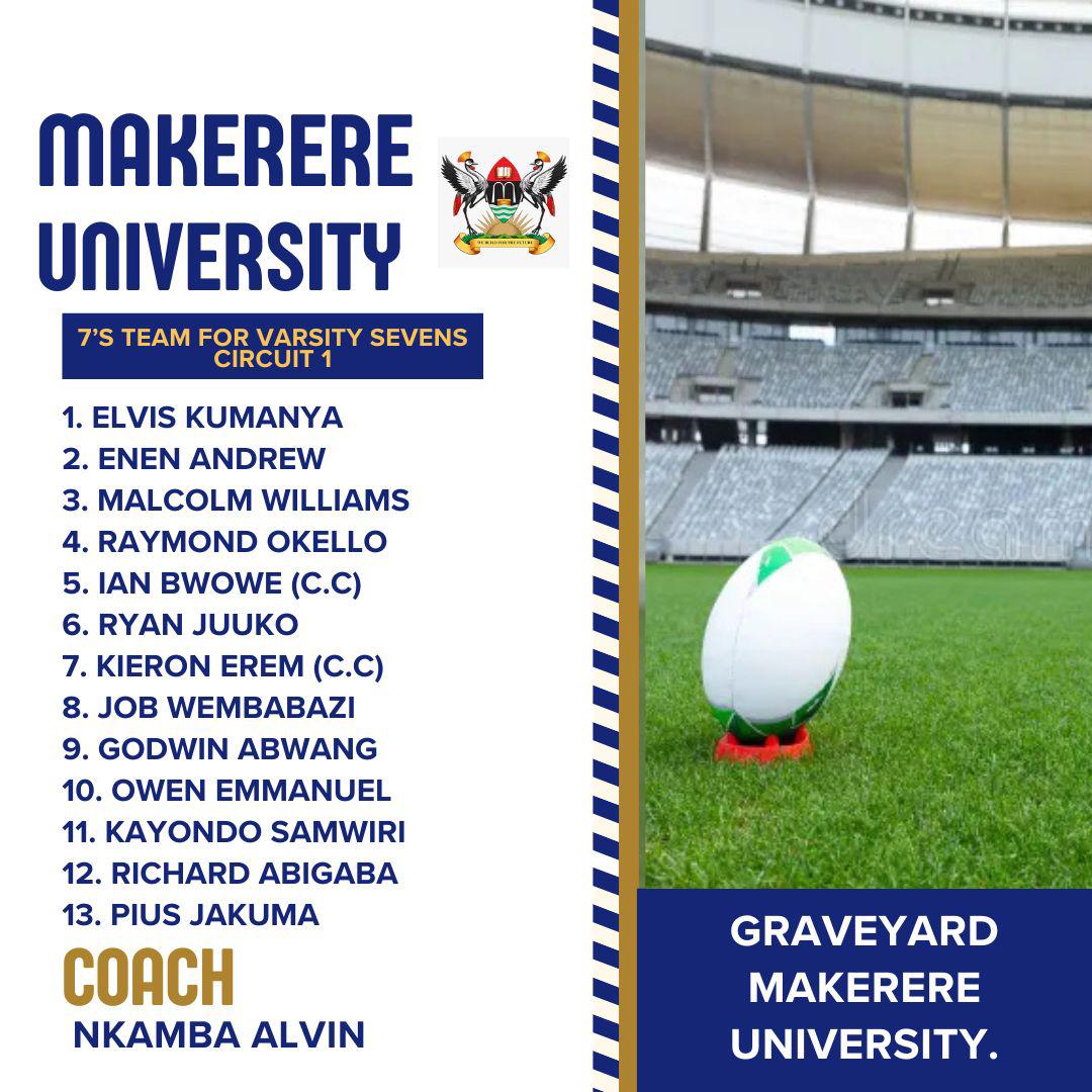Today morning, we kickstart our #Varsity7s campaign at the Makerere University Rugby Grounds a.k.a Graveyard 🔥

#MakerereRugby 
#Varsity7s2025