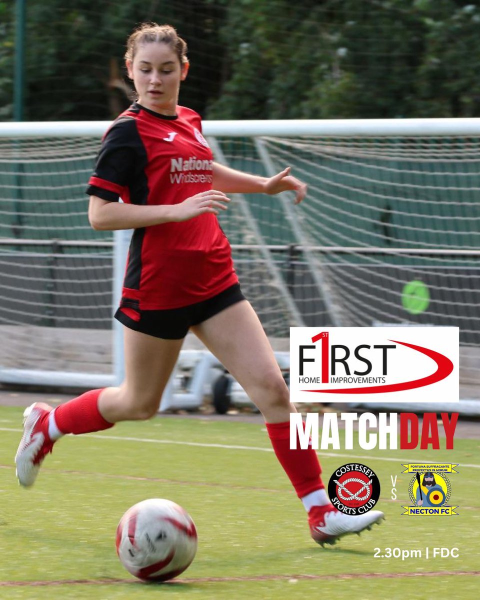 CostesseyLadies's tweet photo. Match Day for #thenorfolkreds 🔴 ⚫.

🆚 @nectonfc1
🏆 County Cup
⌚ 2.30pm KO
📍 FDC, Bowthorpe

Bars open, free entry and parking 👊.

Let's go Costessey!

@NCFACountyCups
@firsthomeimprov 
#norfolkfootball
#HerGameToo https://t.co/xAkZrofcJi