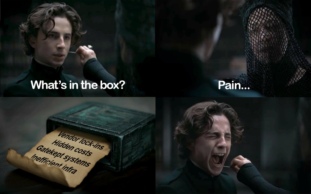 everyone chasing ZK scalability through software.
what’s in the box?
— Pain.
vendor lock-ins, hidden costs, inefficient infra, we’ve seen this story before.
that’s why hardware-native ZK infra like <a href="/cysic_xyz/">Cysic</a> is interesting.

cysic’s building a full-stack network for ultra-fast