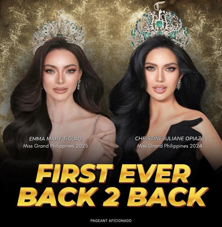 Zelliis1's tweet photo. Back to Back Victory
#missgrandinternational2025 
#Emmamarytiglao ##congratulations👏👑🎉🇵🇭 https://t.co/gaL7rRpKRC
