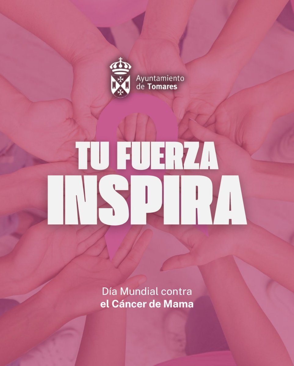 Hoy, en el #DíaMundialContraelCáncerdeMama, desde el <a href="/Tomares_es/">Ayuntamiento de Tomares</a>  queremos enviar todo nuestro cariño a las mujeres que afrontan esta enfermedad.

Tenemos que seguir avanzando en prevención, investigación y concienciación.

Hoy y siempre, estamos con vosotras. 🩷