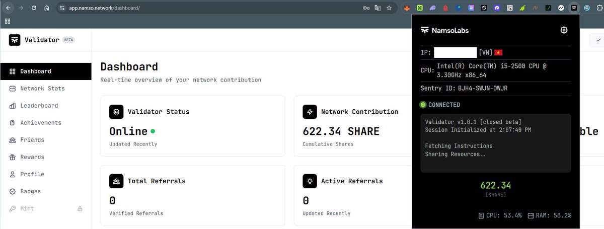 bigdata_eth's tweet image. Joined @namsolabs ⛓️ BASE is Validator

1. app.namso.network/sigmup [ code: B4F2C6B5FFC8 ]
 -đặt user/pass với 8 ký tự chữ = số
 -trả lời: Trustless Modular Compute Engine
2. chromewebstore.google.com/detail/namso-v… 

good luck!!!
