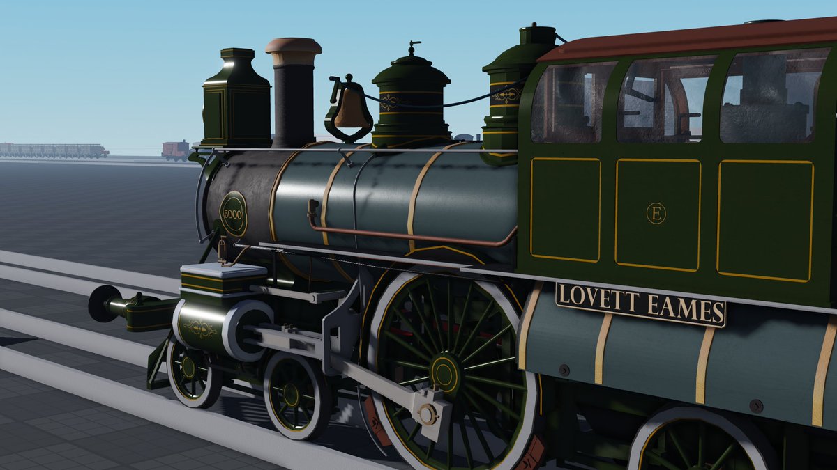 BALDWIN'S 5000TH LOCOMOTIVE - "LOVETT EAMES" - Painted WIP

will have to paint an actual recreation of the painting on the tender's badge, which irl was of the eames vacuum brake factory, thinking of maybe using watercolor as i havent used that in a while

#Roblox #RobloxDev