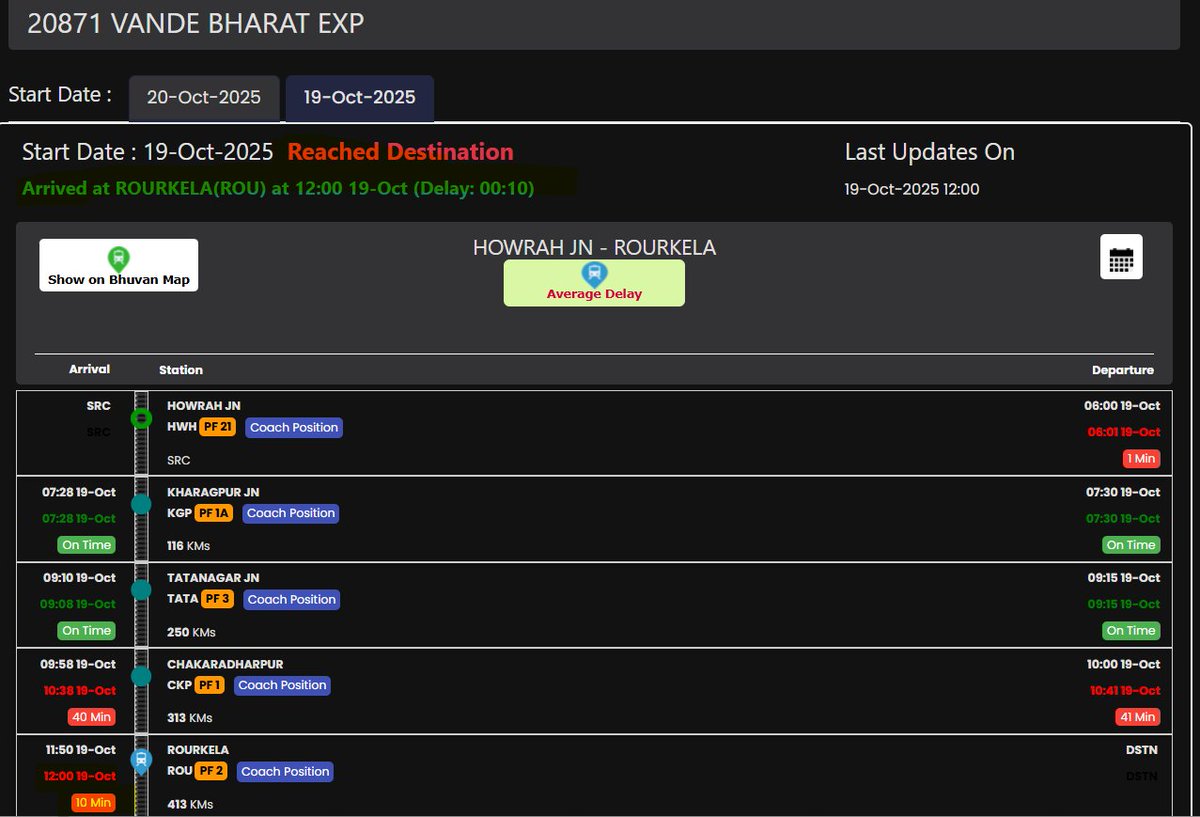 NorthOdishaRail's tweet image. #train no. 20871 #Howrah - #Rourkela  #VandeBharatExpress on its maiden run with 16 C rake 
Vc📹- @the_wrong_un36 
#Kolkata #WestBengal    #Tatanagar #Jharkhand  #IndianRailways #railfans #VandeBharat #Railways