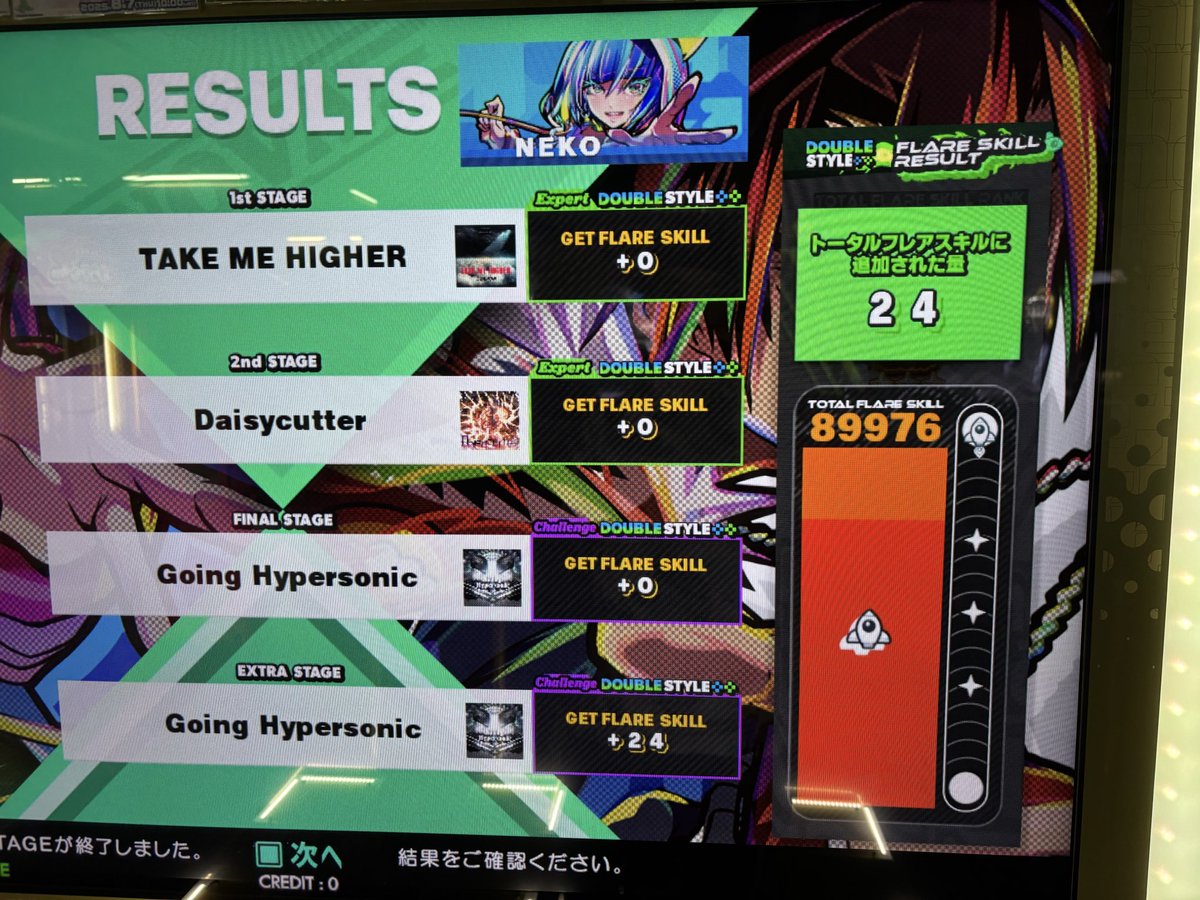 ddr_neko's tweet image. あと1曲！
ヤバい足が震えてる

待ち時間が意外と脚に堪えてる
今日行けるか？