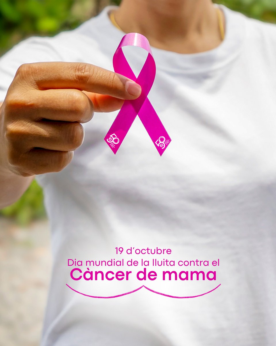 🩷 Avui, al Dia Mundial del Càncer de Mama 🎗️, volem recordar la importància de cuidar-nos i de fer-nos les revisions a temps. Però també volem enviar un missatge d’esperança i força a totes les persones que lluiten contra aquesta malaltia i als seus éssers estimats.