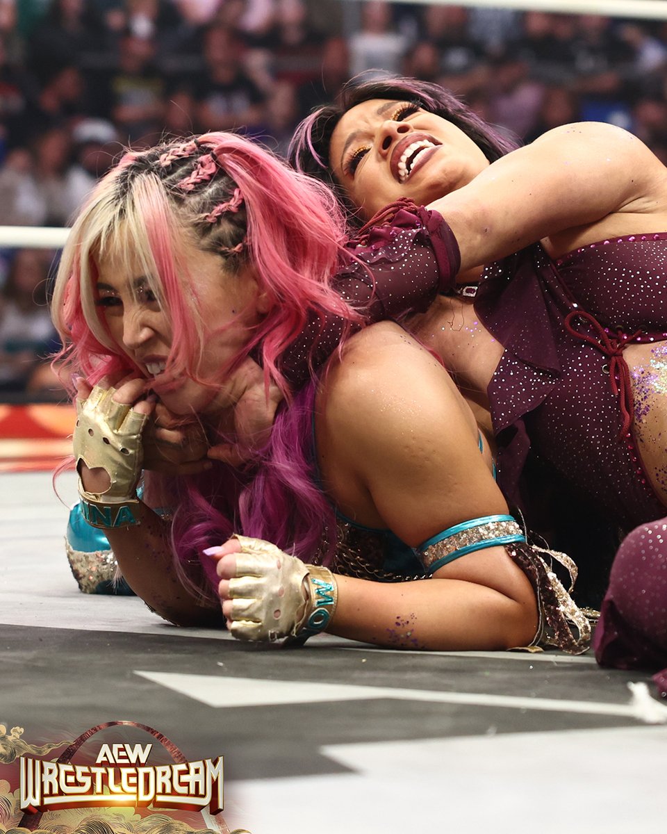 Longest reigning TBS Champion <a href="/MercedesVarnado/">Último Moné</a> put the title up vs any other champion's title to break the record for most titles held by a wrestler – and <a href="/MinaShirakawa/">Mina Shirakawa♡白川未奈</a> answered!

Watch the #AEWWrestleDream replay now!
hbomax.com/aew