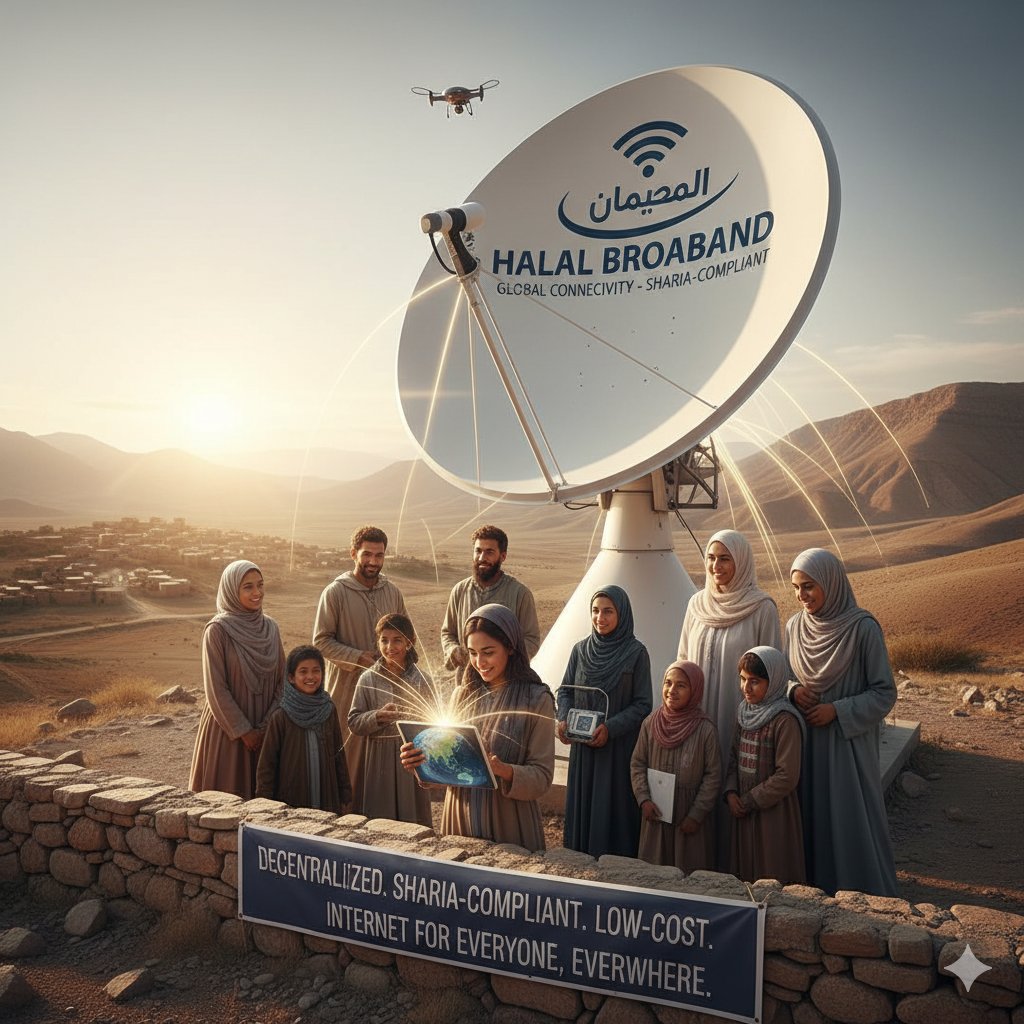 lynel0301's tweet photo. π Halal Broadband isnβt just another Internet provider β itβs a movement to make decentralized, Sharia-compliant, and low-cost satellite Internet available to everyone, everywhere. #HalalInnovation #BlockchainInternet #EthicalAccess #SatelliteAfrica #HalalNetwork
Learn more here:https://t.co/LFJKtvT3ZH
@maljefairi @Ahlulfikhrah @AsifAnsari83683 @ut588688 @Sidra_App @GilbertHoumenou