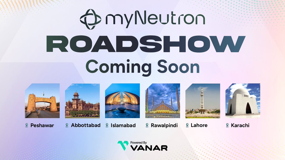 I had an incredible time using <a href="/myNeutron_ai/">myNeutron.ai</a> once again today to query some newly added "Seeds". 😀😊

I also learnt <a href="/Vanarchain/">Vanar</a> will be embarking on a myneutron.ai Roadshow. 

After rocking Korea and Singapore, it’s hitting Islamabad next — taking the world’s first AI