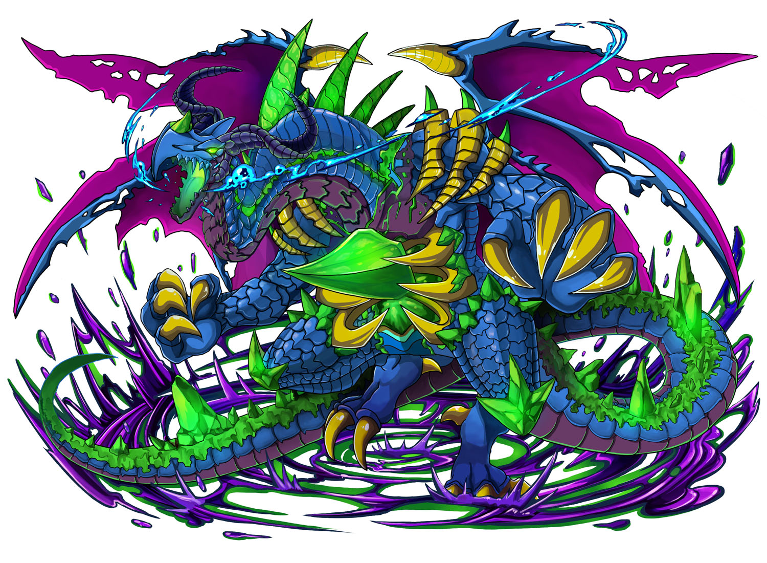 モンスター対決の手描きイラスト 描き下ろし 九十九遊馬＆アストラル B2タペストリー 最強の決闘