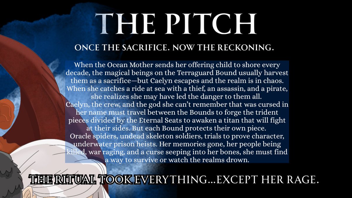 author_clentz's tweet image. Presenting my #agentguide for Beneath the Veil of Tides! 

🏴‍☠️ Escaped sacrificial offering
🏴‍☠️ Banished, lovestruck god MMC 
🏴‍☠️ Ragtag crew with complexity
🏴‍☠️ Trials, prison heist, battles, traveling between Bounds 
🏴‍☠️ Unique creatures! 

#agentsguide #litagents