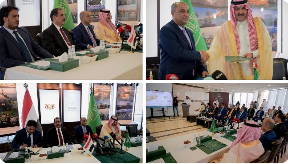 كل يوم تثبت السعودية أنها مملكة الإنسانية بالفعل لا بالقول وها هي اليوم تدعم أهم وزارتين تنمويتين تخدمان المواطن والاستقرار المستدام في البلاد "الكهرباء والداخلية"

اتفاقيات تنموية ومذكرة تعاون بإشراف #البرنامج_السعودي_لتنمية_وإعمار_اليمن
#السعودية  🇸🇦