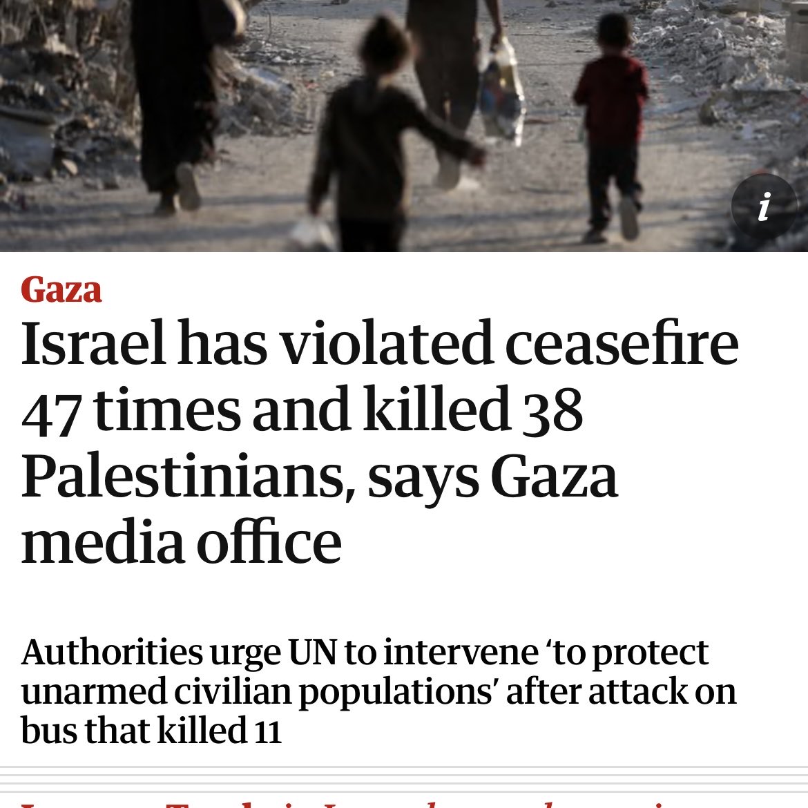 gregkay1927's tweet photo. @ABC You forgot to mention Israel has violated the ceasefire first. https://t.co/9vpAkKxp0x