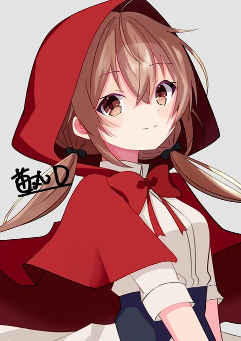 赤ずきんな村雨ちゃん描いた(/・ω・)/ #艦これ