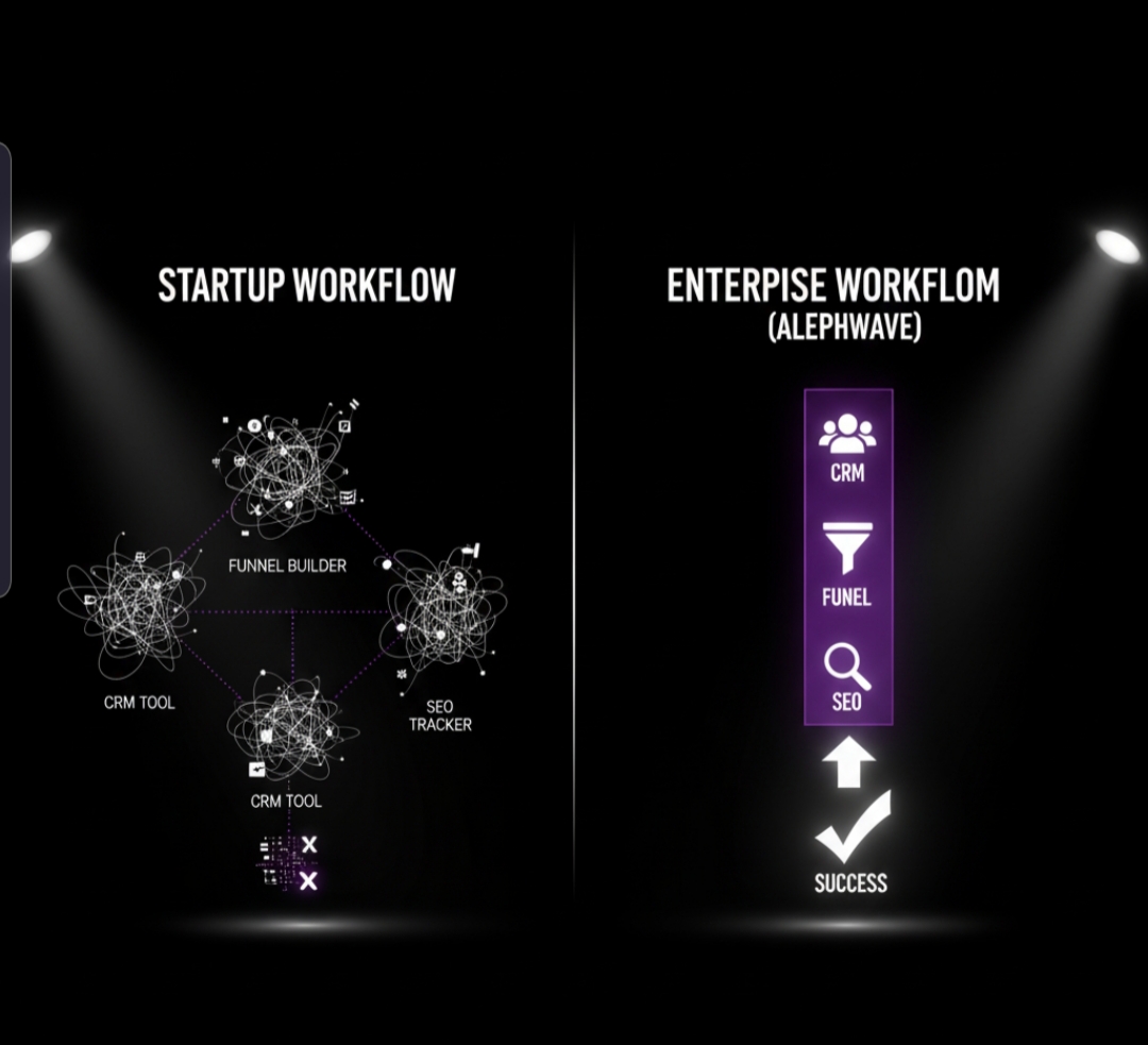 AlephWave's tweet image. We believe small teams should feel like enterprises.

Automation, CRM, content, analytics — enterprise power, startup price.

Scale without switching platforms.

#StartupGrowth #ScaleSmart #SaaS