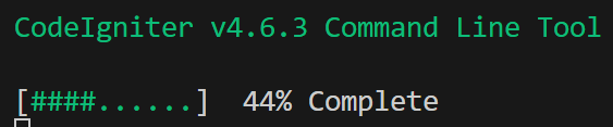ruialvel's tweet image. Every day I am impressed with my ignorance around features of my favorite #PHP framework even the most simple. Did you know there is a CLI progress indicator on the CLI class? #codeigniterdevelopment