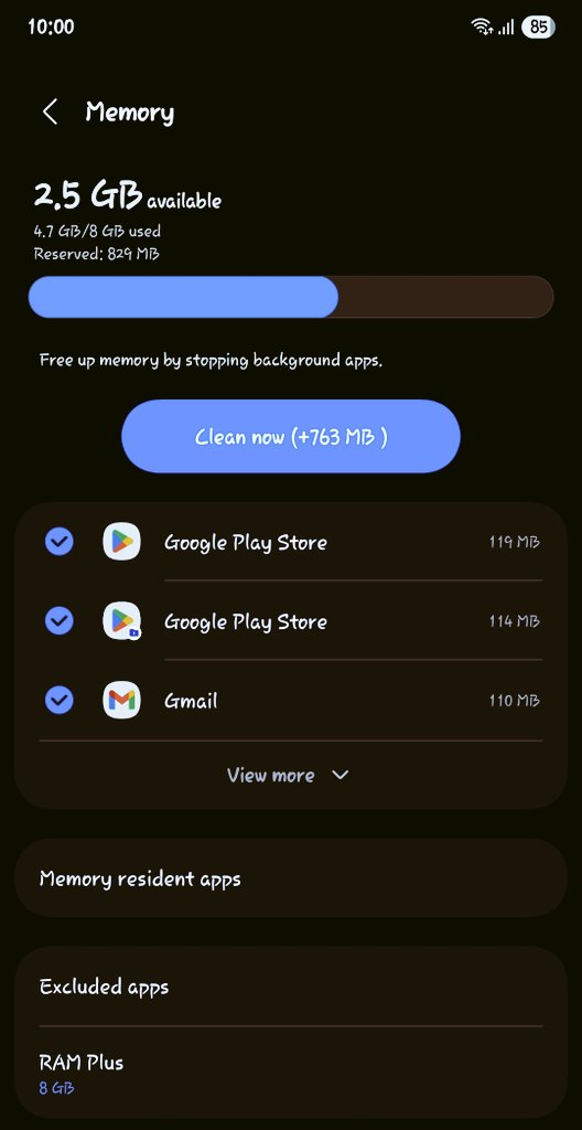 Tried Samsung’s RAM Plus feature, it actually helps a bit with multitasking, but don’t expect magic. Nice little boost, not a game changer. #Samsung #TechReview