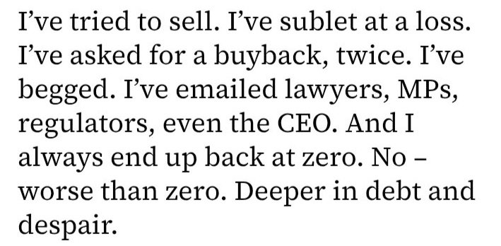 🖋️ "There is a huge need for social rentals in London (...) so why won’t they buy our homes back? Unless, of course, these flats aren’t such great deals after all?" 

#SharedOwnership