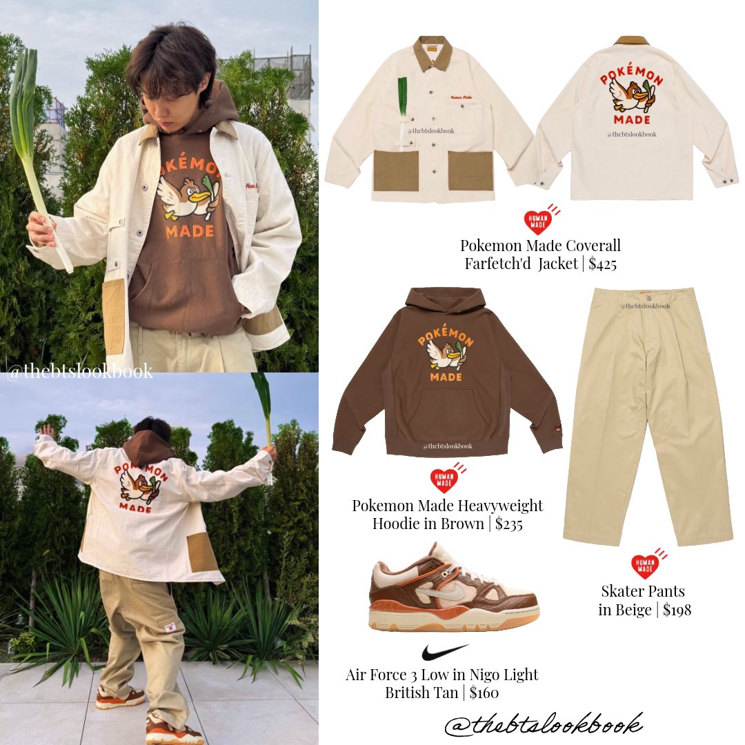 HUMAN MADE ポケモン カモネギ パーカー　BTS RM ナム着用 human made ポケモン カモネギ パーカー BTS RM ナム - メルカリ