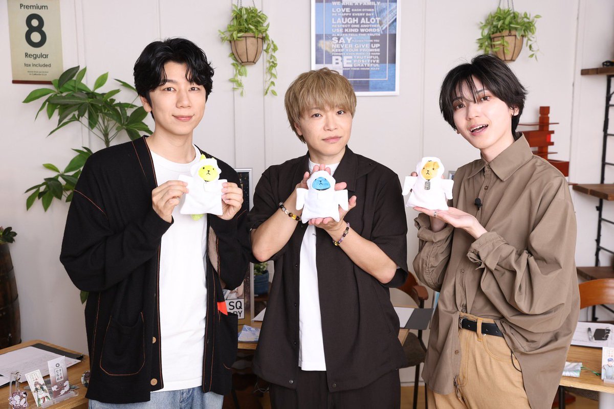 『#ALIVE &amp; #SQ 10周年記念生配信！！』
ご視聴ありがとうございました！

■出演（敬称略）
😆村田太志（#SOARA ・宗像 廉役）
🪴山谷祥生（#Growth ・八重樫剣介役）
💧西山宏太朗（#QUELL ・堀宮英知役）

📹アーカイブはこちらよりご視聴ください
youtube.com/watch?v=EkOrhy…