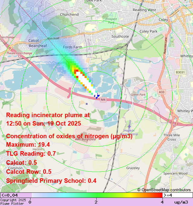 plumeplotter's tweet photo. Latest Reading incinerator plume plot, 12:50 19/10/25 #TLGReading #Calcot #CalcotRow https://t.co/UMDB23DtOp https://t.co/hDwUjQYKrS