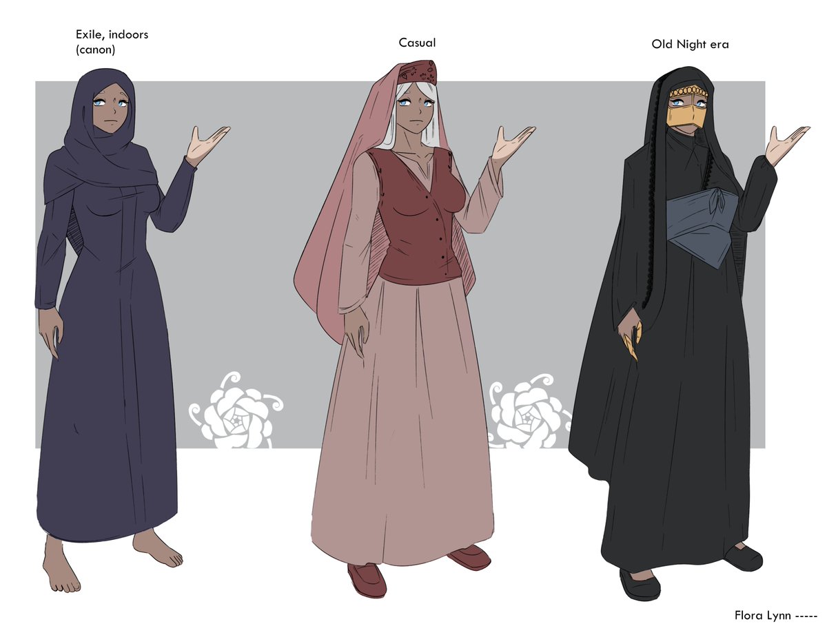 Flower_Lynnn's tweet photo. My Erda's headcanon outfits. I really can't stick with an aesthetic or vibe so I just throw everything for her and see what I like.
[ #erda #wh40k ] https://t.co/ZrgF3EdmPy